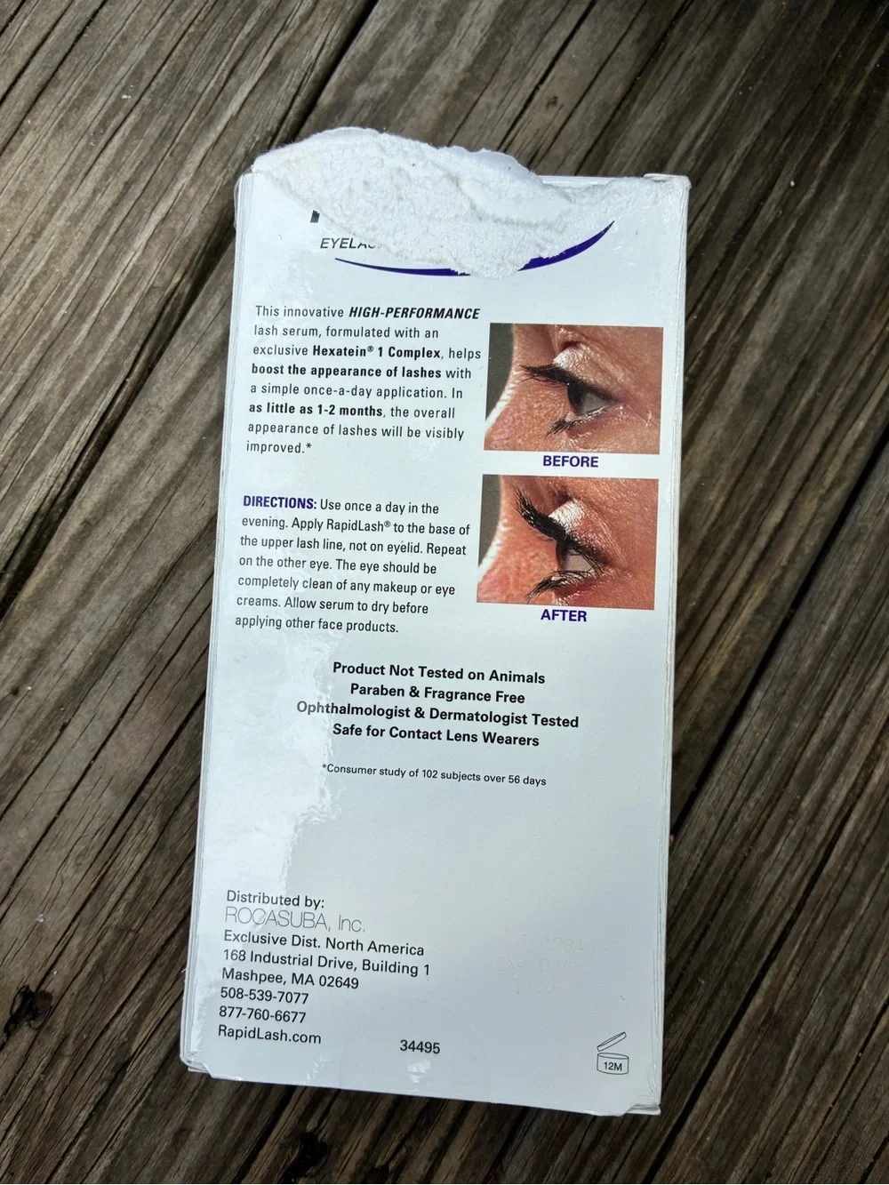 RapidLash Eyelash Enhancing Serum 3ml 0.1 oz Hexatein 1 NEW Sealed